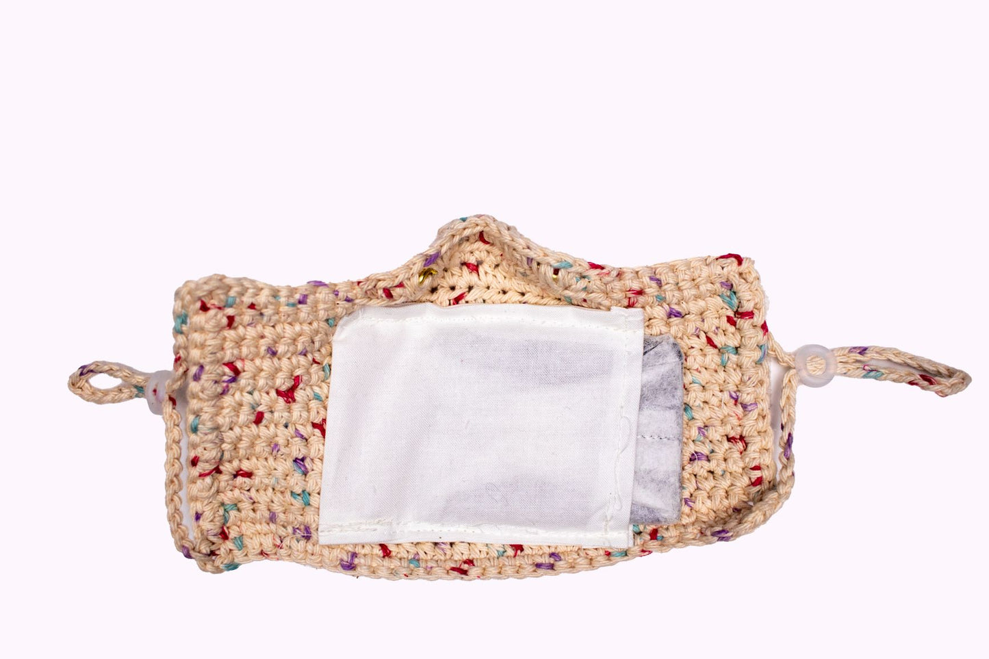 Face Covering Crochet Confetti Print