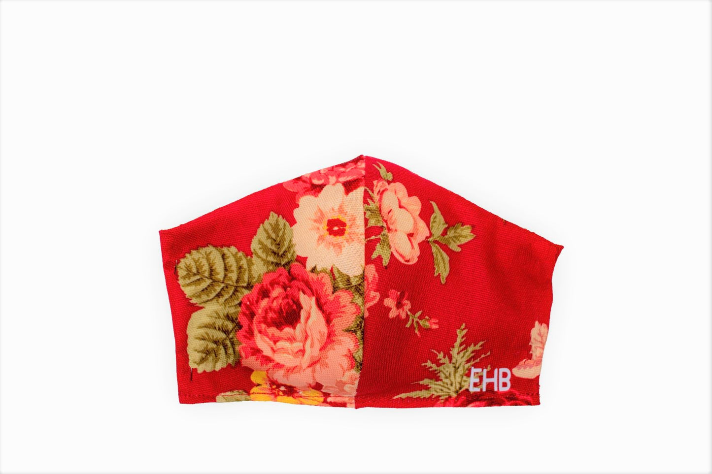 Face Covering Red with Floral