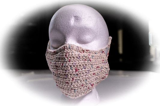 Face Covering Crochet Confetti Print