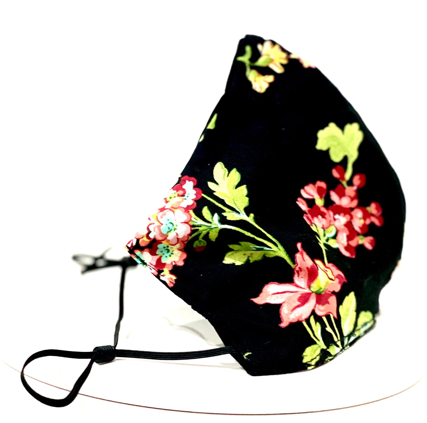 Face Covering Black with Floral