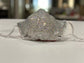 Face Coverings Silver Sequin