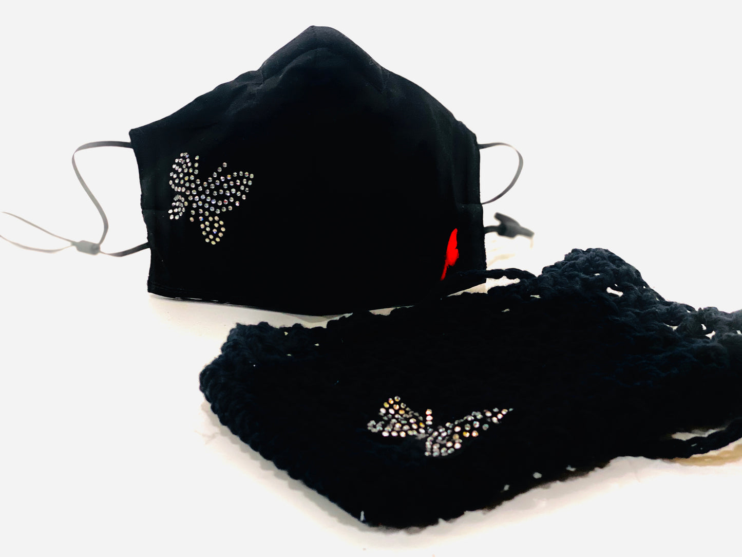 Face Coverings with Rhinestone designs