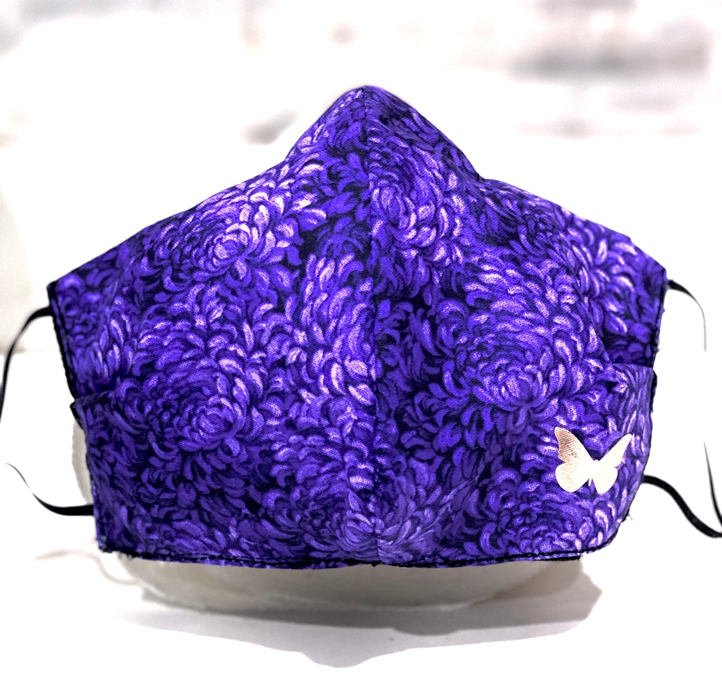 Face Coverings Purple floral design