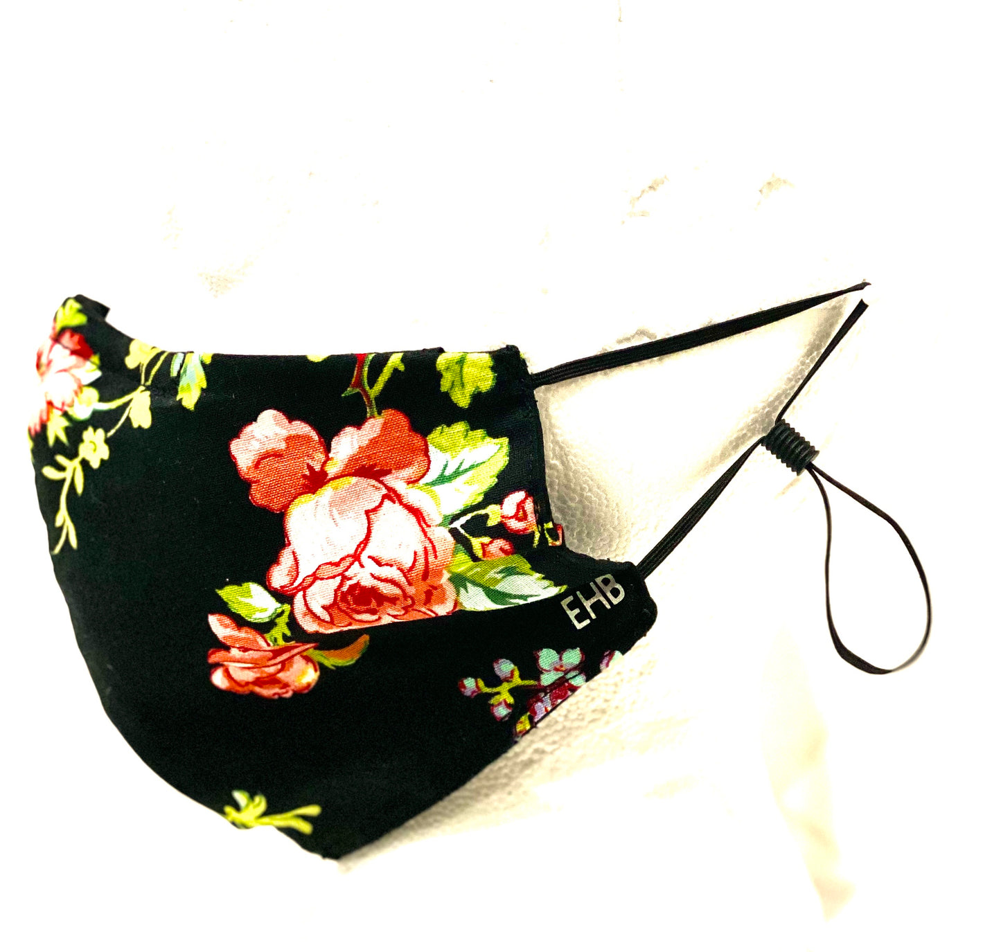 Face Covering Black with Floral