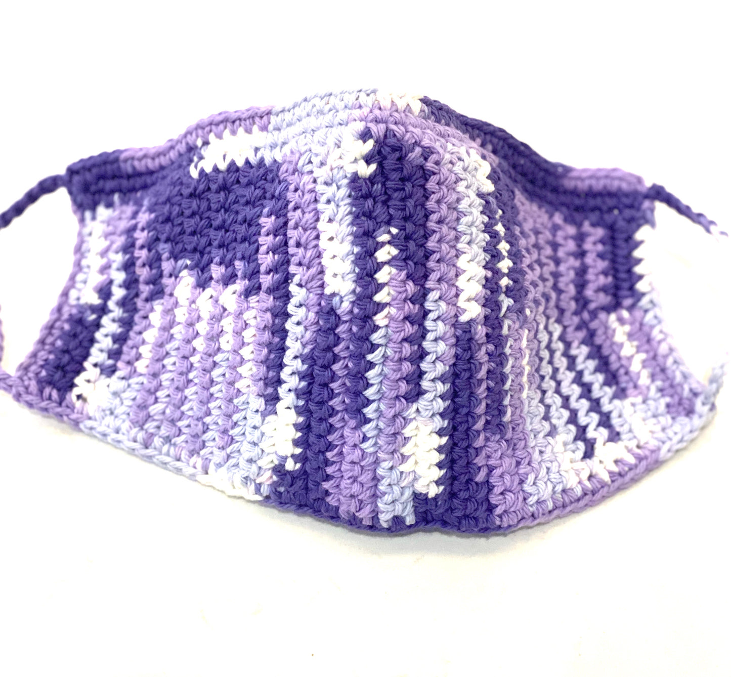 Face Covering Crochet Purple Multi color