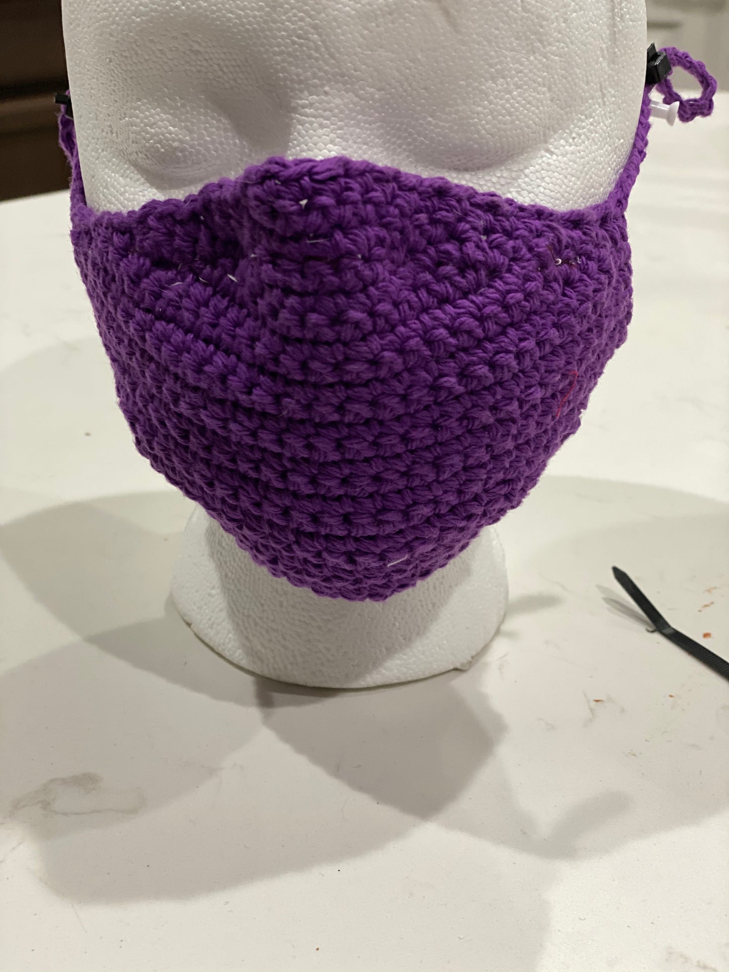 Face Covering Crochet Purple